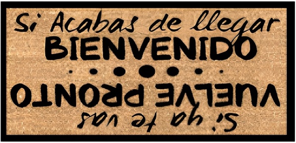 Felpudo Coco 40x70 Frase Doble